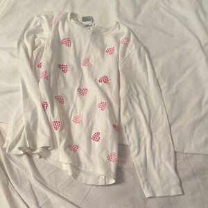 Embroided Pink Heart Talbots Shirt